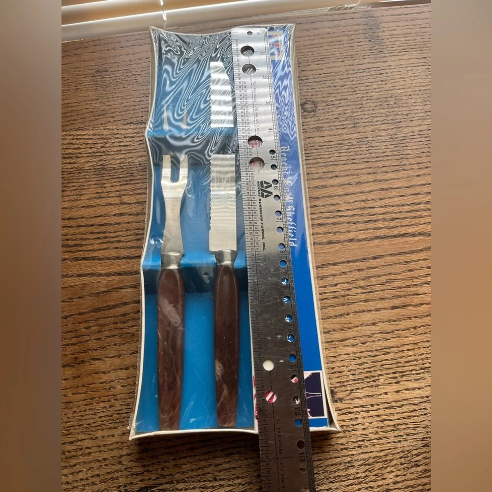 Regent Sheffield 2 Piece Carving Set New Old Stock